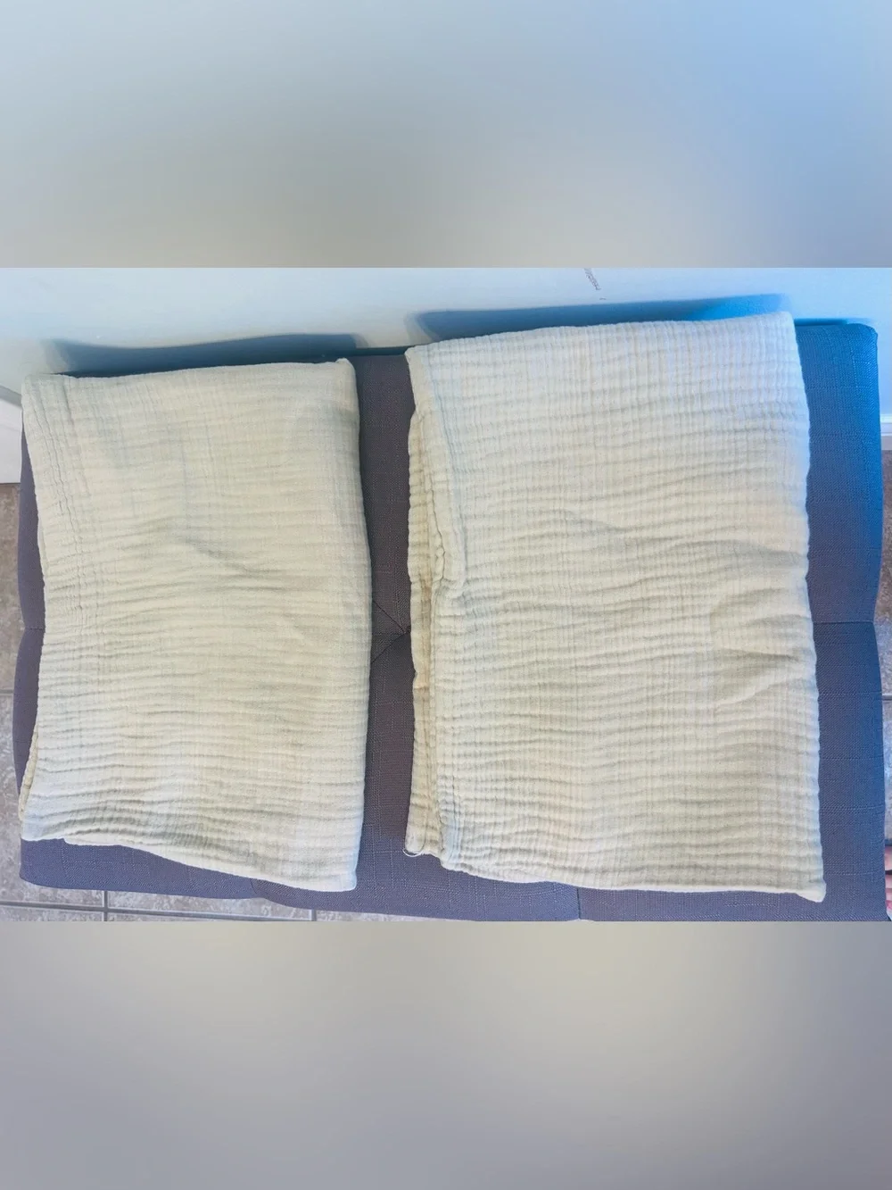 NWOT Quince Luxury Organic Cotton Gauze  Sham Set in Dune!